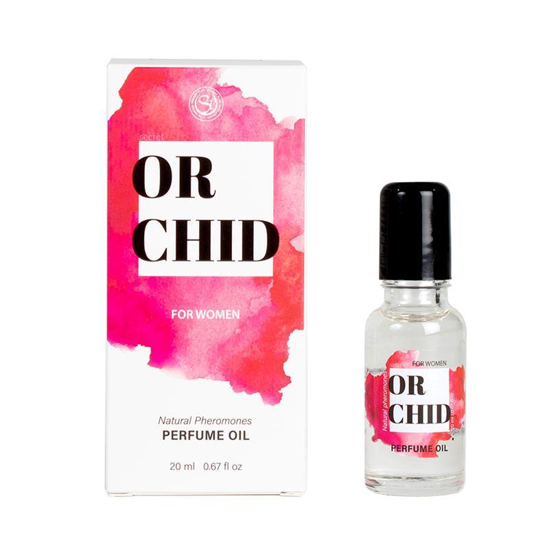 Perfume en aceite aroma orquídea con feromonas para mujer, natural de Secret Play.