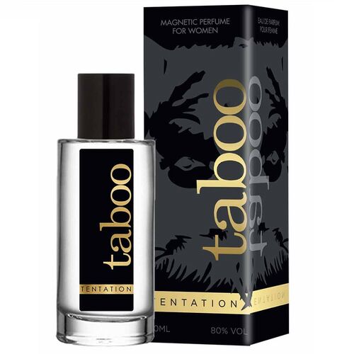 Perfume de TABOO Tentation Perfume con Feromonas para Ella (50 ml), ideal para realzar la sensualidad con su aroma cautivador y provocativo.