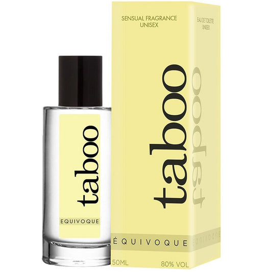 Perfume TABOO Equivoque Perfume con Feromonas para Él y Ella, una fragancia amaderada unisex de 50 ml diseñada para intensificar la atracción y la sensualidad.