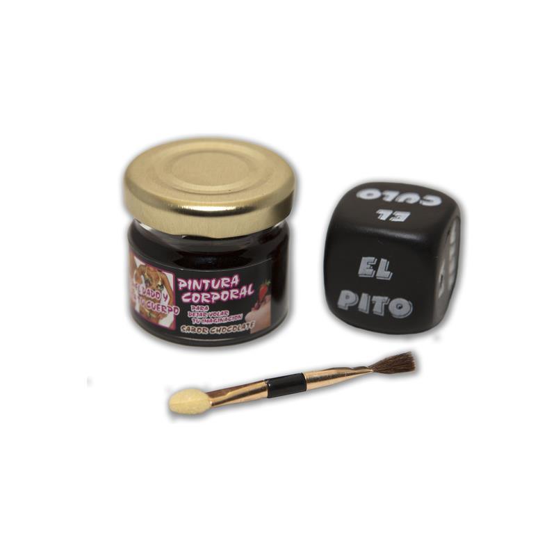 PINTURA CHOCOLATE + PINCEL Y DADO POSTURAS DIVERTY SEX