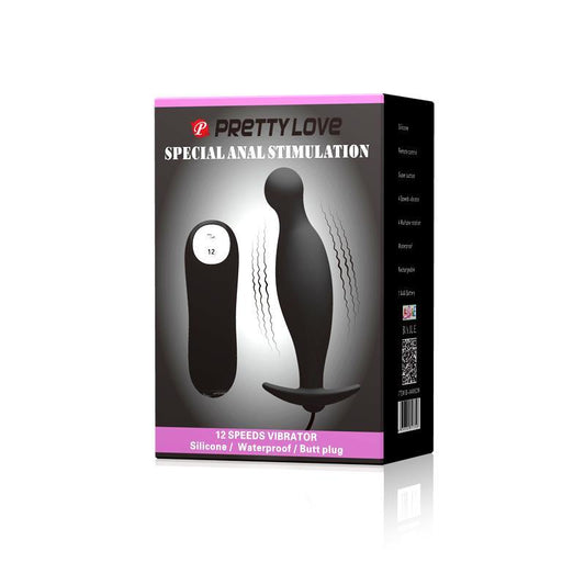 PLUG ANAL CON 12 PATRONES DE VIBRACIÓN PRETTYLOVE PLUG