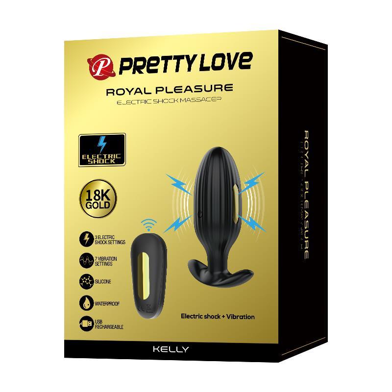 Plug Anal Con Electro Estimulación USB PRETTYLOVE ROYAL PLEASURE