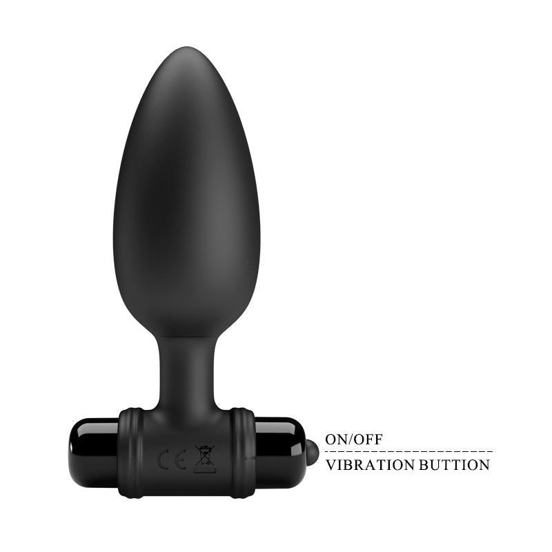 PLUG ANAL CON VIBRACIÓN VIBRA BUTT PLUG II USB PRETTYLOVE - Quarto Secret