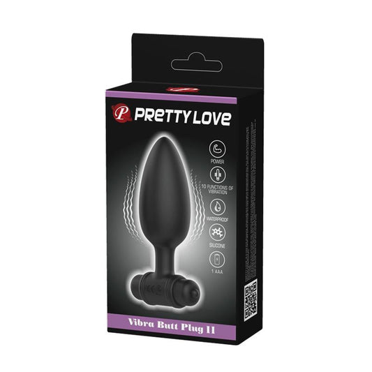 PLUG ANAL CON VIBRACIÓN VIBRA BUTT PLUG II USB PRETTYLOVE