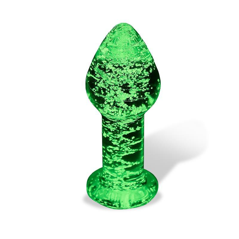 PLUG ANAL DE CRISTAL QUE BRILLA EN LA OSCURIDAD INTOYOU SHINING LINE