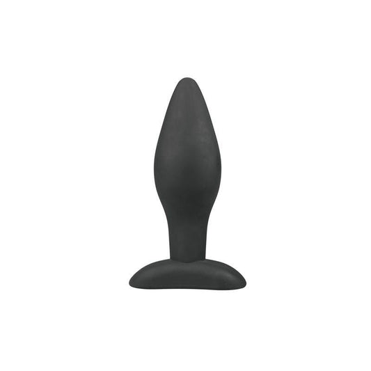 PLUG GRANDE DE SILICONA - NEGRO EASY TOYS