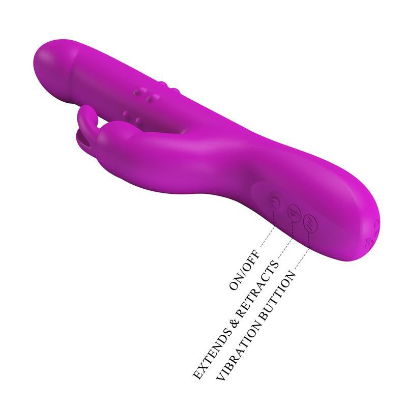 PRETTYLOVE REESE Vibrador Femeino con bolas Internas Y Thrusting