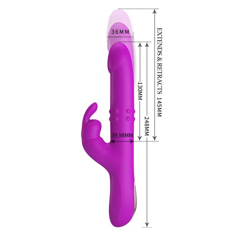 PRETTYLOVE REESE Vibrador Femeino con bolas Internas Y Thrusting