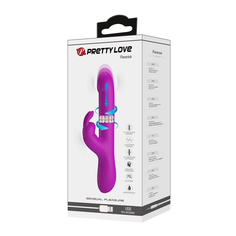 PRETTYLOVE REESE Vibrador Femeino con bolas Internas Y Thrusting