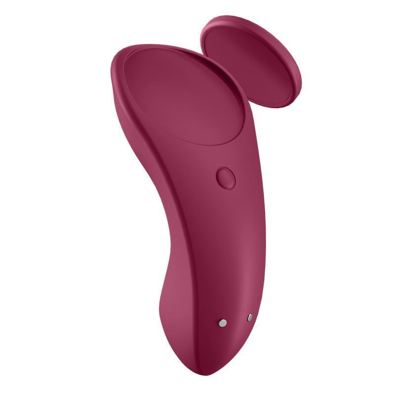 Satisfyer Estimulador de Clítoris Braguita Sexy Secret con App Wine Red