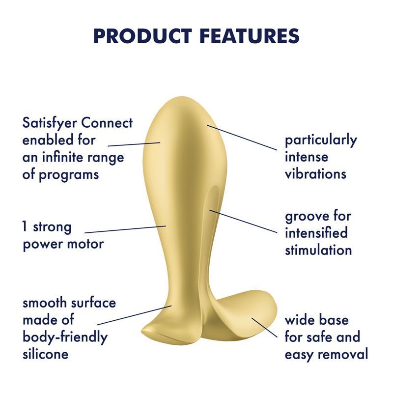 Satisfyer Plug Anal Con Vibración APP SATISFYER CONNECT INTENSITY