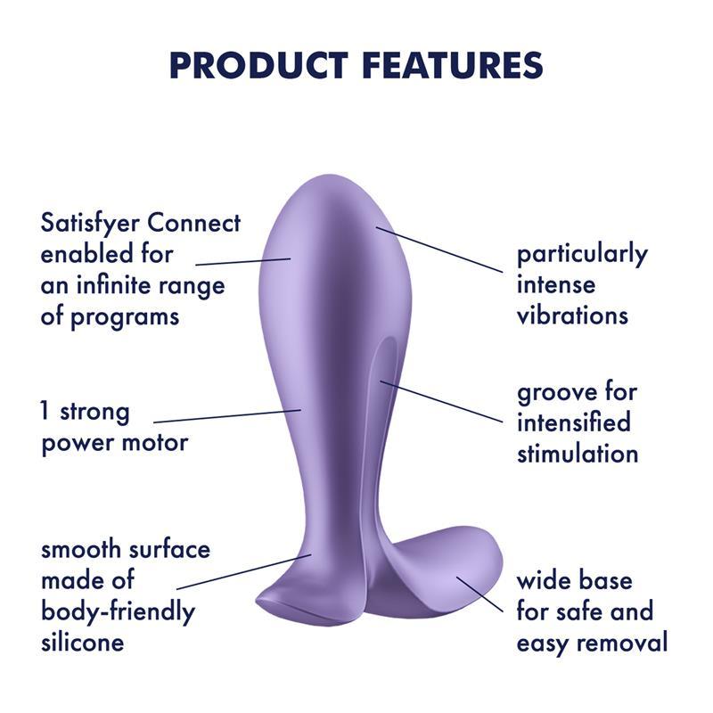 Satisfyer Plug Anal Vibración y APP CONNECT POWER PLUG