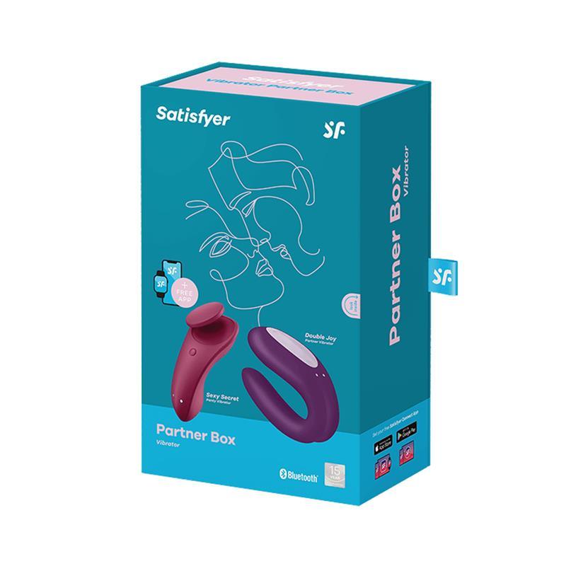 Satisfyer Set 2 Juguetes eróticos - Vibrador Parejas y Braguita Vibradora PARTNER BOX 1