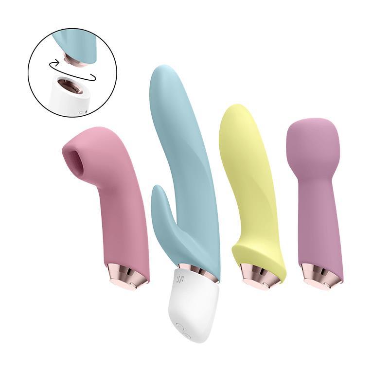 Satisfyer Set Vibrador y Succionador Femenino MARVELOUS FOUR