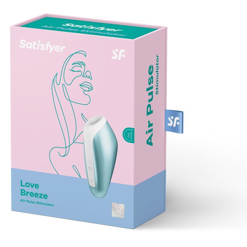 Satisfyer Succionador De Clítoris Con Vibración Ice Blue Love Breeze