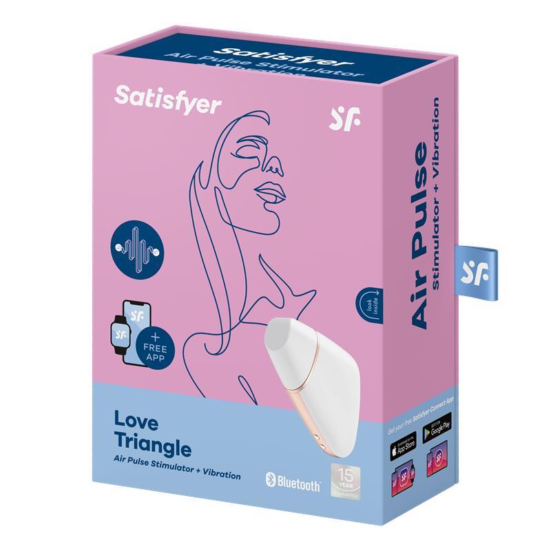 Satisfyer Succionador De Clítoris LOVE TRIANGLE BLANCO