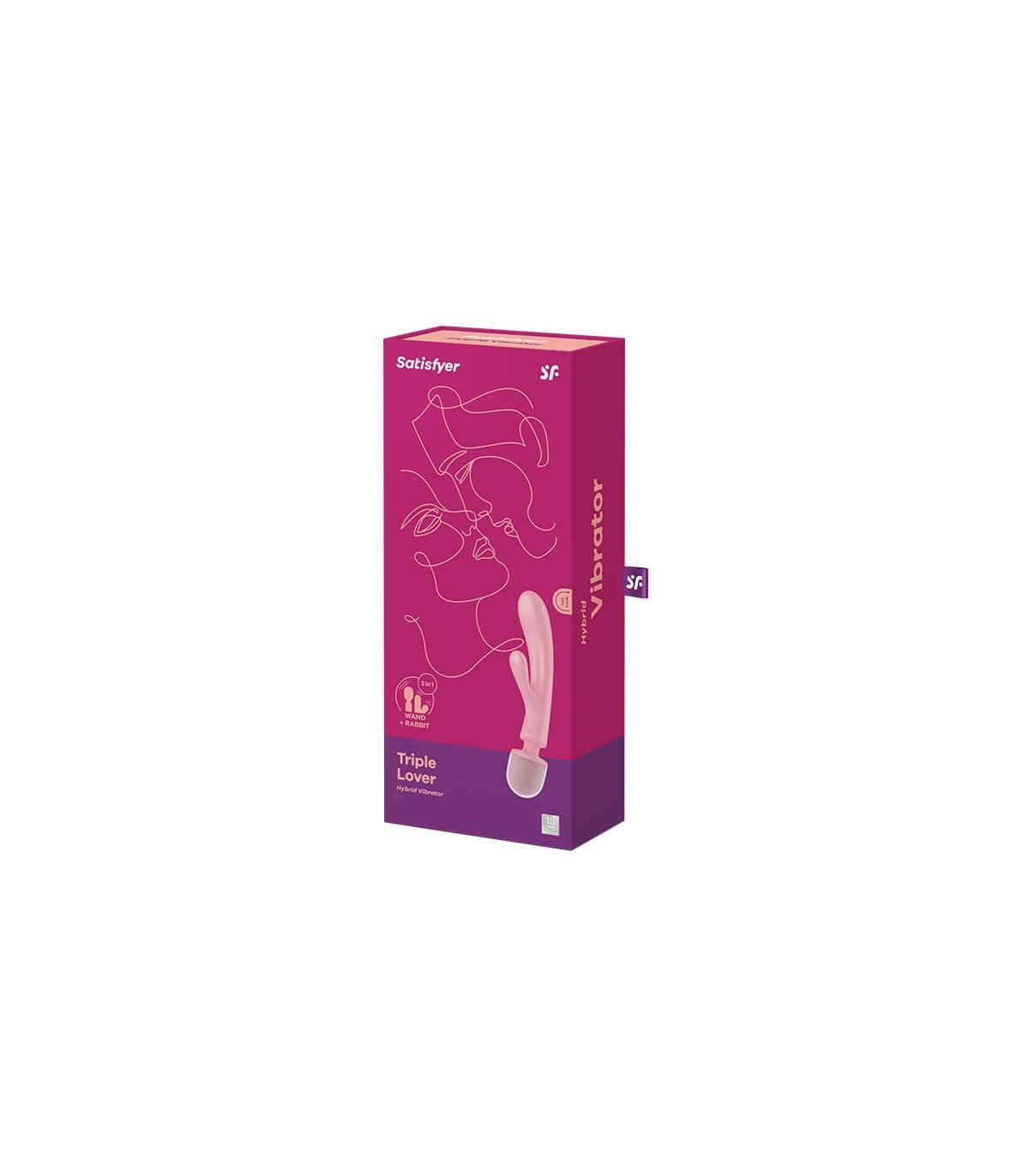 SATISFYER TRIPLE LOVER ROSA Masajeador Vibrador Femenino