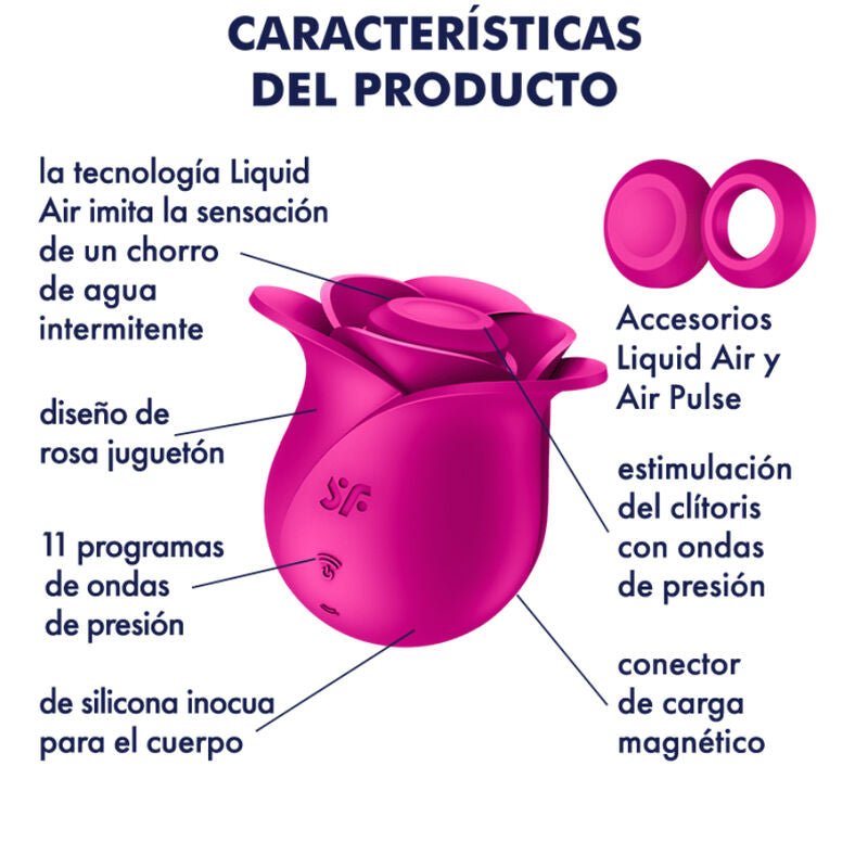 Satisfyer Vibrador Clítoris AIR PULSE PRO 2 MODERN BLOSSOM