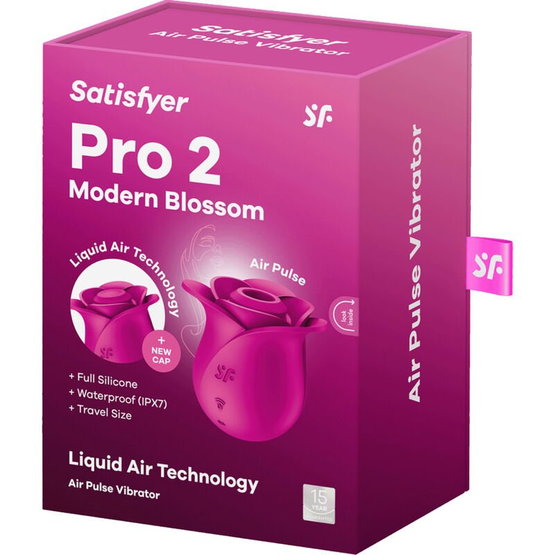 Satisfyer Vibrador Clítoris AIR PULSE PRO 2 MODERN BLOSSOM