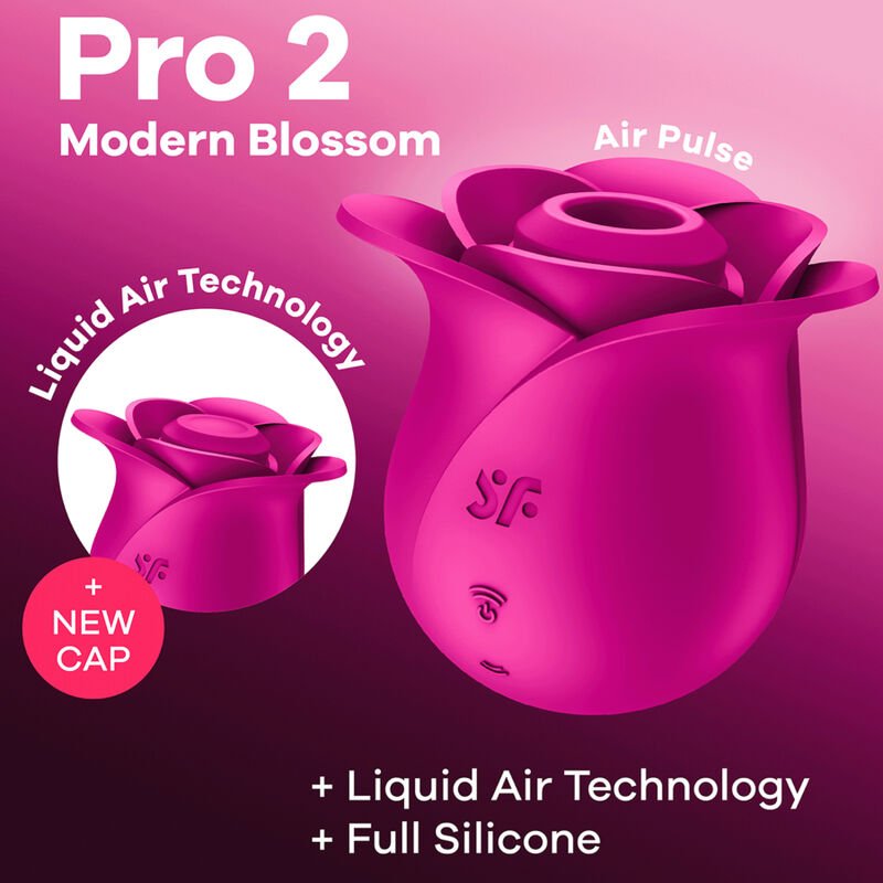 Satisfyer Vibrador Clítoris AIR PULSE PRO 2 MODERN BLOSSOM