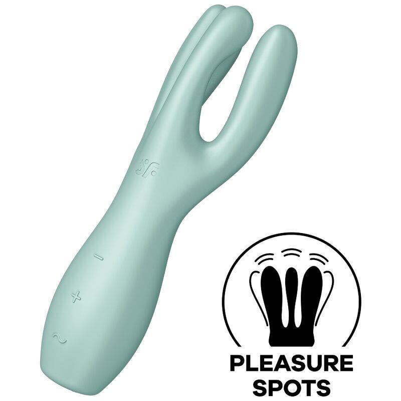 Satisfyer Vibrador Femenino 3 MOTORES MENTA THREESOME 3 LAY - ON