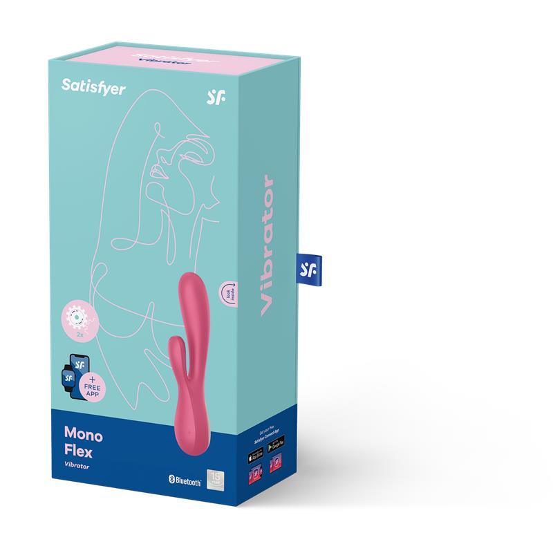 Satisfyer Vibrador femenino Con APP Rojo MONO FLEX