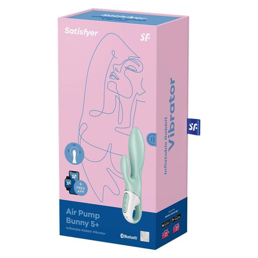 Satisfyer Vibrador femenino Función Inflado AIR PUMP BUNNY 5 CON APP