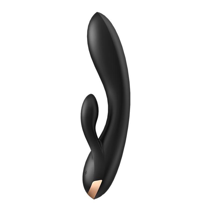 Satisfyer Vibrador Punto G Tres Motores Negro APP CONNECT DOUBLE FLEX