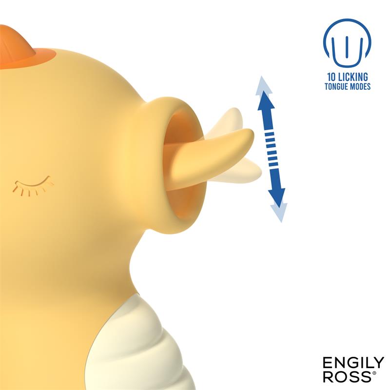 ENGILY ROSS Seaboo es un vibrador caballito de mar que combina dos formas de estimulación: una lengua que imita el movimiento del lameteo y una función de vibración