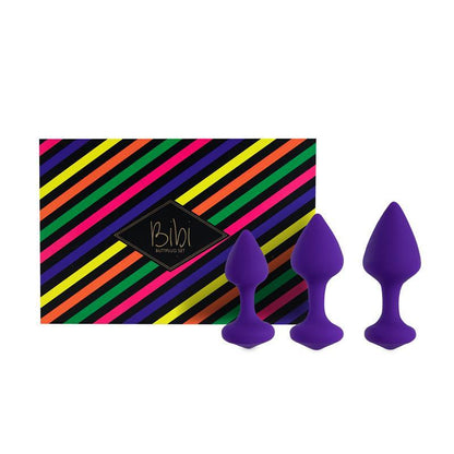 SET DE 3 PLUGS ANALES PÚRPURA FEELZTOYS BIBI