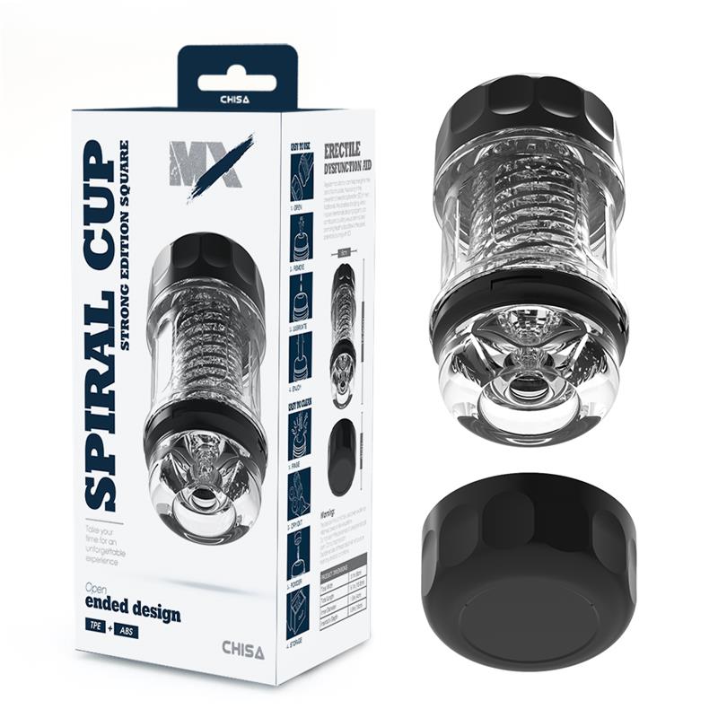 Masturbador manual de rendimiento superior CHISA Spiral Cup Strong