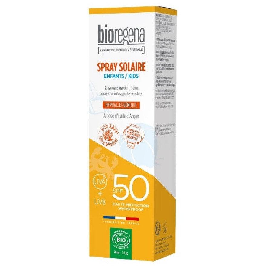 Spray Solar Niños y Pieles Sensibles SPF50 Bio 90ml Bioregena