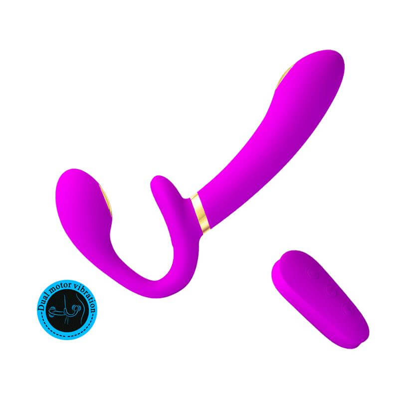 PRETTYLOVE Thunderbird Vibrador para Parejas sin Arnés con Control Remoto