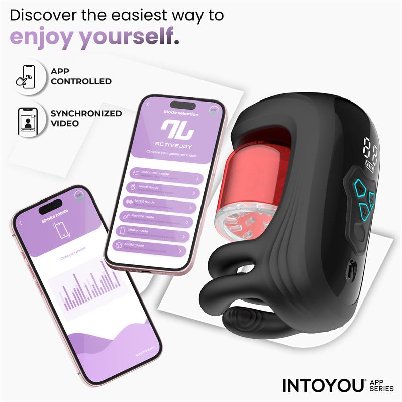 El INTOYOU APP SERIES Torky es un masturbador masculino inteligente detalles de app.