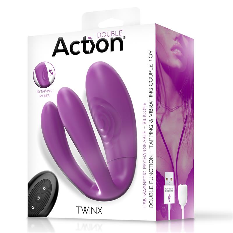 Vibrador para parejas ACTION Twinx