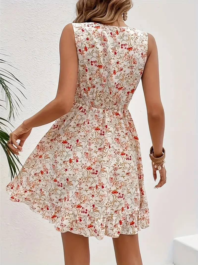 Vestido Verano Estampado Flores Tirantes JULIETA