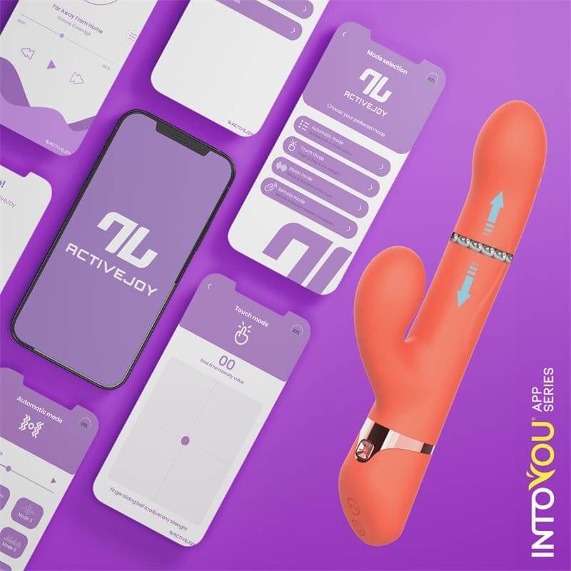 Vibrador con Anillo de Bolas Up and Down, Finger y Pulsación con APP - INTOYOU Mindy