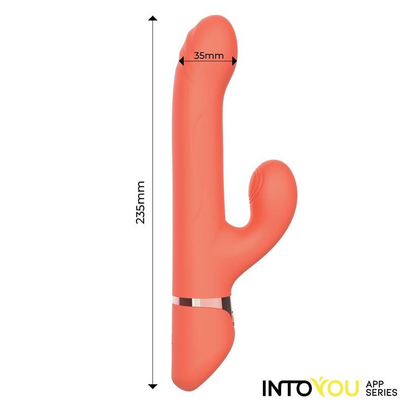 Vibrador con Anillo de Bolas Up and Down, Finger y Pulsación con APP - INTOYOU Mindy