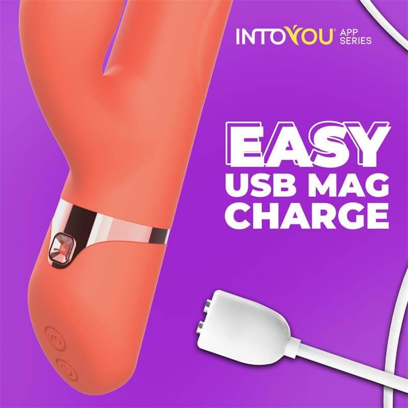 Vibrador con Anillo de Bolas Up and Down, Finger y Pulsación con APP - INTOYOU Mindy