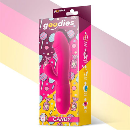 Vibrador Con Conejito Punto G USB SILICONA GOODIES CANDY