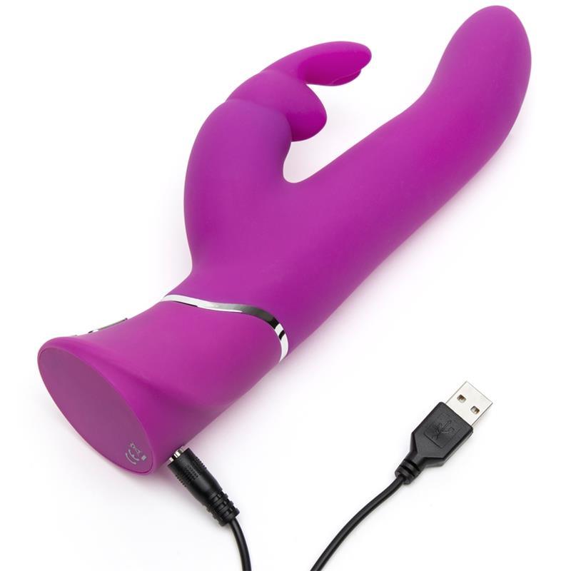 Vibrador Con Empuje CURVE POWER MOTION PÚRPURA HAPPY RABBIT