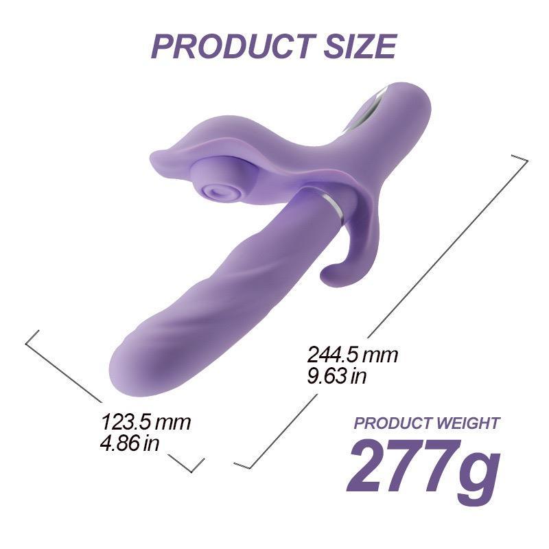 VIBRADOR CON FUNCIÓN DE THRUSTING, PULSACIÓN Y SUCCIÓN ENGILY ROSS APOLLO - Quarto Secret