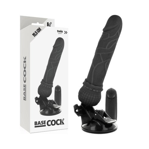 Vibrador Control Remoto Negro 19.5CM BASECOCK REALISTIC