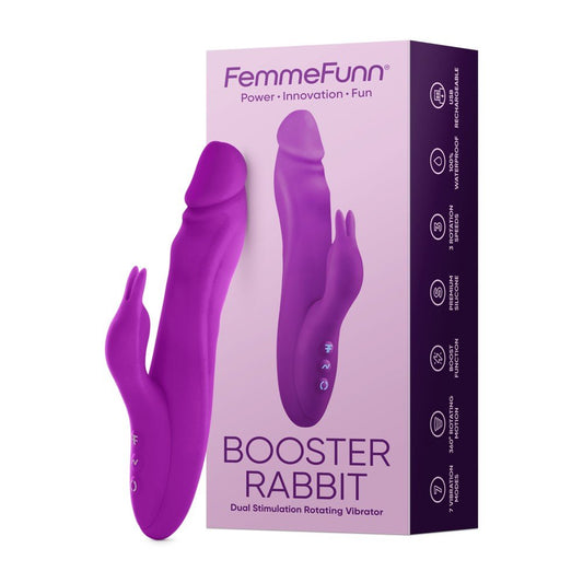 Vibrador Doble Estimulación FEMMEFUNN BOOSTER RABBIT MORADO