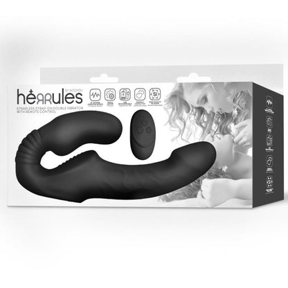 VIBRADOR DOBLE SIN ARNÉS CON CONTROL REMOTO HERRULES