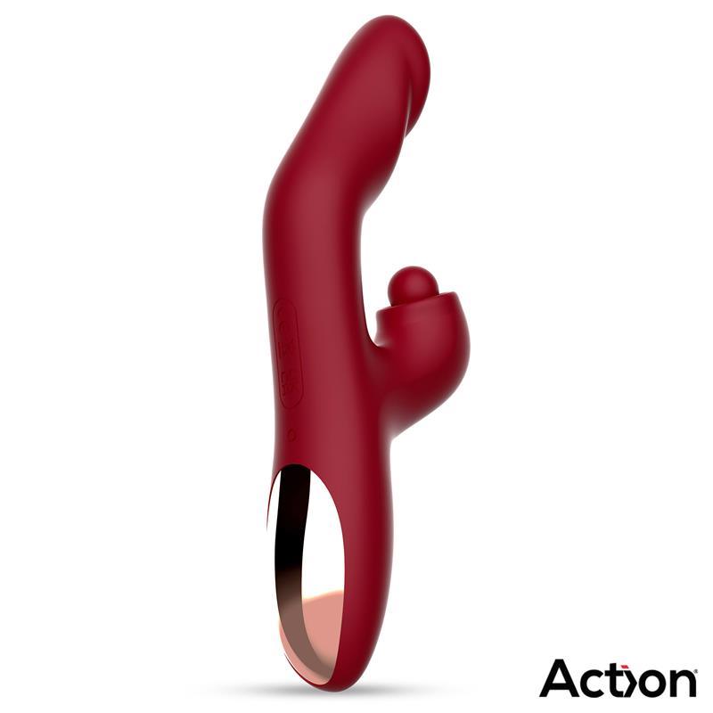 Vibrador Efecto Calor ACTION VELTER SOFT CLIT HITTING BALL - Estimuladores Sexuales Femeninos