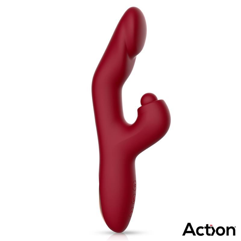 Vibrador Efecto Calor ACTION VELTER SOFT CLIT HITTING BALL - Estimuladores Sexuales Femeninos