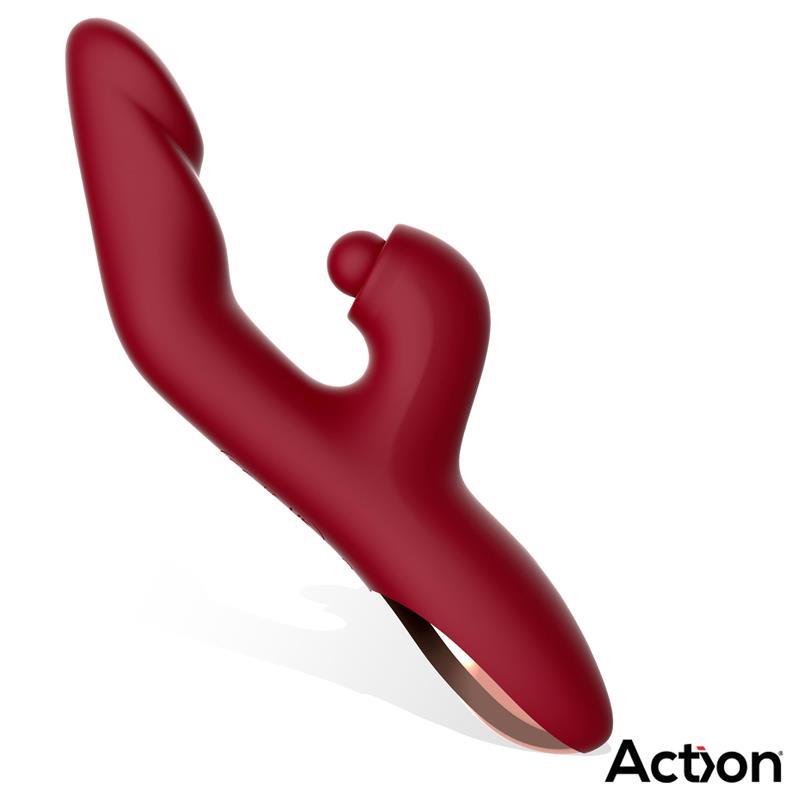 Vibrador Efecto Calor ACTION VELTER SOFT CLIT HITTING BALL - Estimuladores Sexuales Femeninos