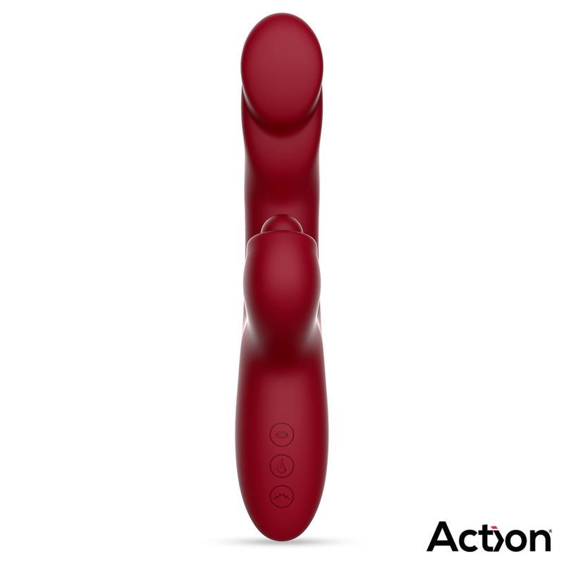 Vibrador Efecto Calor ACTION VELTER SOFT CLIT HITTING BALL - Estimuladores Sexuales Femeninos