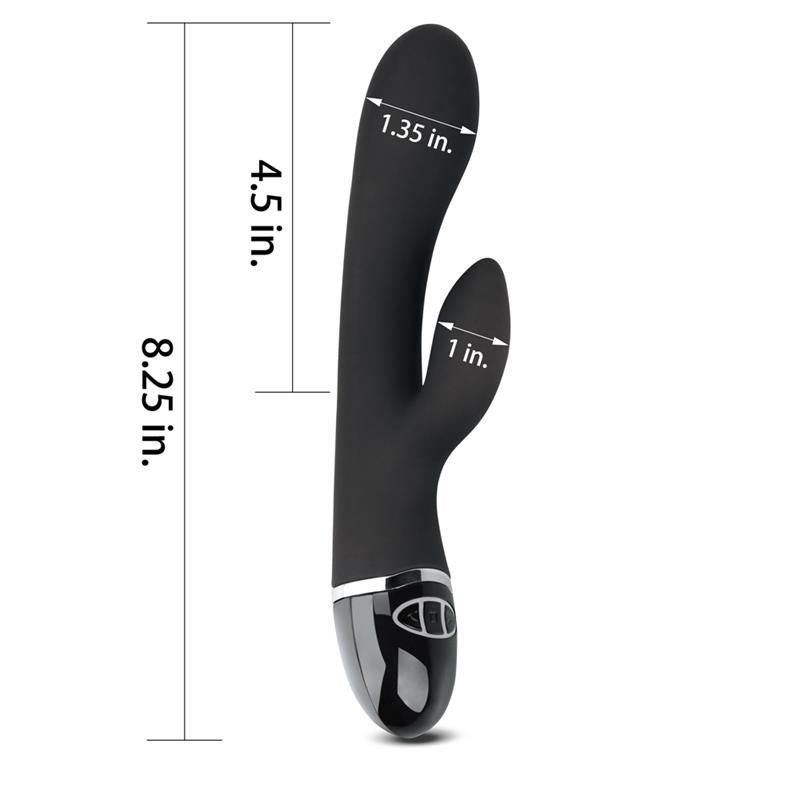 Vibrador Femenino Clítoris Duo Negro O - SENSUAL LOVETOY